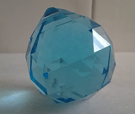 Amazon.com : 40mm Chandelier Crystal Turquoise Aqua Ball Faceted .