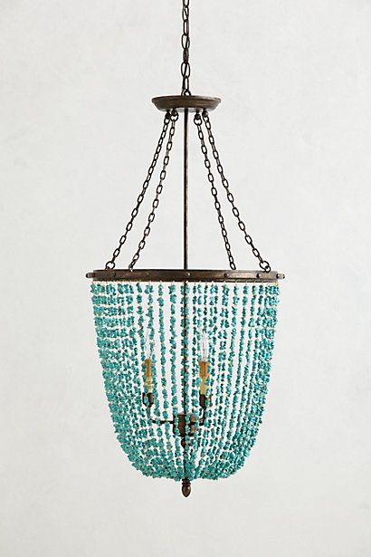 Flame Chandelier Bulb (With images) | Beaded chandelier, Turquoise .