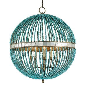 Alberto Chandelier | Orb chandelier, Orb pendant light, Turquoise .