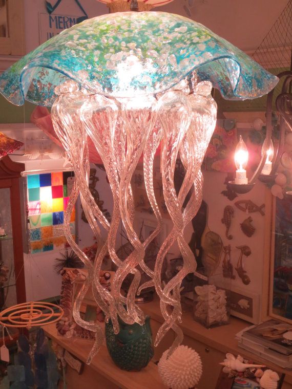 Jellyfish Chandelier - Jellyfish Light - Custom Chandelier - Hand .