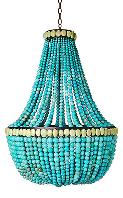Chic Chandy | Beaded chandelier, Eclectic chandeliers, Turquoise .