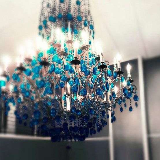 Chandelier | Chandelier wall art, Nursery chandelier, Blue chandeli