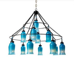 Sara Glass Chandelier I Tonic Ho