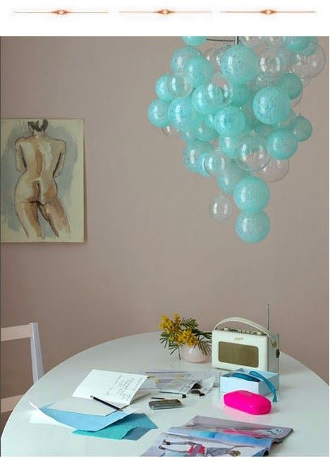 Turquoise bubble chandelier | Bubble chandelier, Bright .