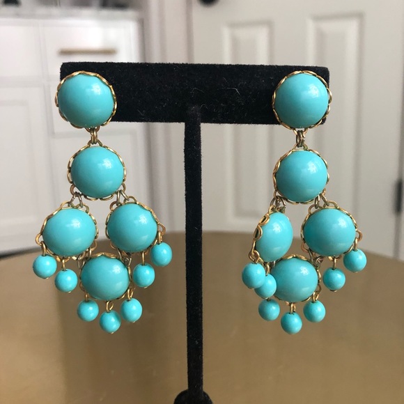 Loren Hope Jewelry | Turquoise Bubble Chandelier Earrings | Poshma