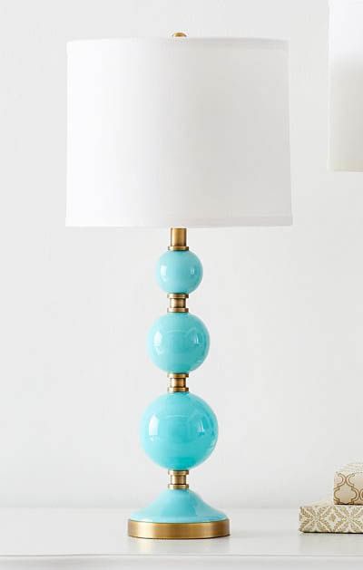 Tilda Bubble Table Lamp | Turquoise lamp, Bubble table lamp, La