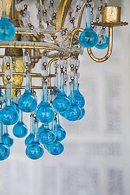 turquoise chandelier (With images) | Turquoise chandelier, House .