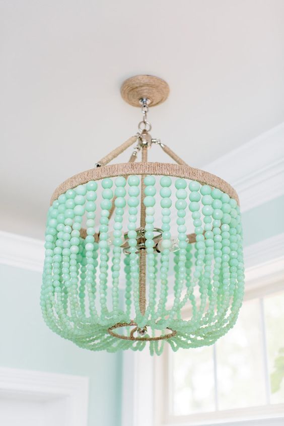 Natalie Clayman Interior Design | Beaded chandelier, Diy .