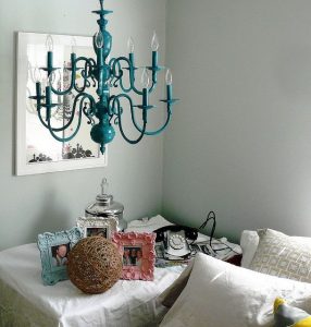 Vintage Turquoise Chandelier | Turquoise chandelier, Chandelier .