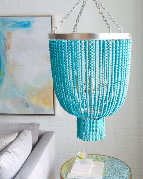 Beaded Chandelier - Ceiling Lighting - Home Decor | Diy chandelier .
