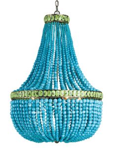 Turquoise Empire Chandelier - Cottage & Bungal