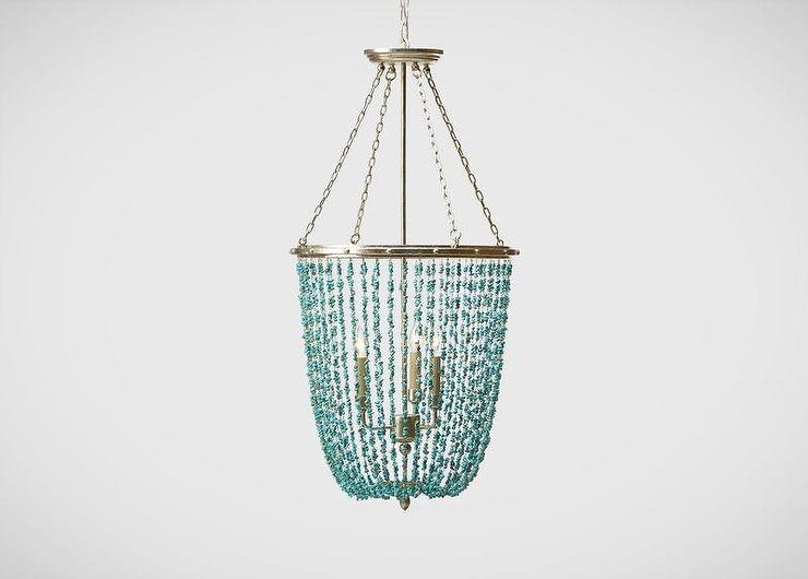 Cabochon Turquoise Chandelier I Layla Gray