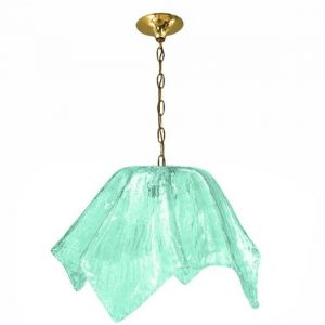 Murano glass pendant lantern chandelier with turquoise | Et