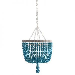 Turqouise Dreams Chandelier - Coastal Cottage, #coastalcottage .