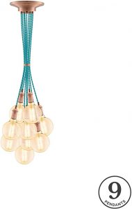 Amazon.com: Turquoise Hanging Light Fixture. Eclectic Turquoise w .