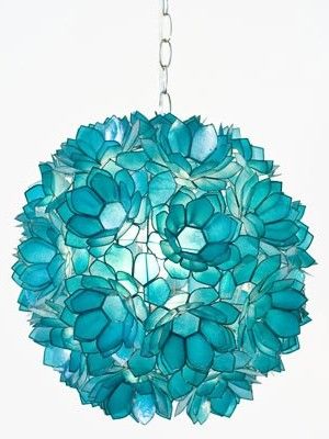 Turquoise pendant light | Turquoise chandelier, Turquoise, Flor