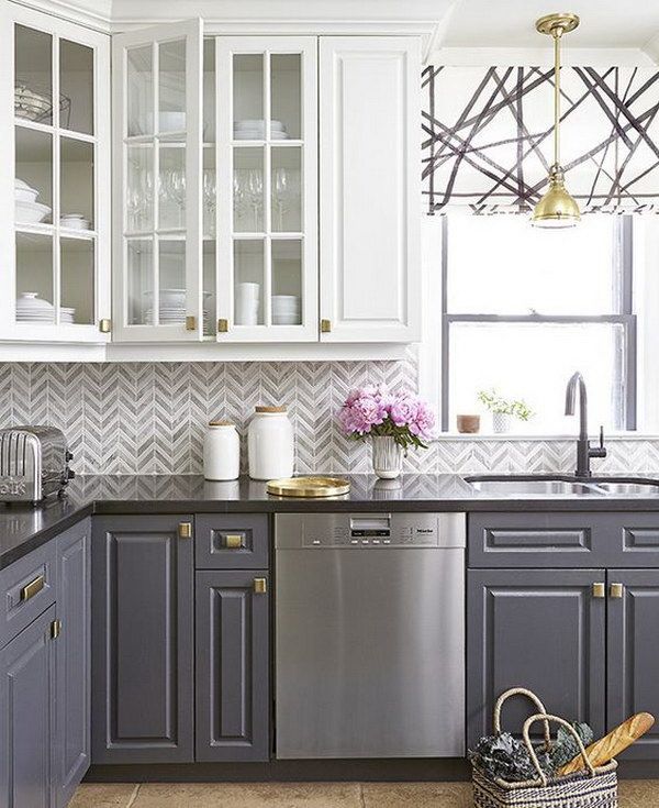 Stylish Two Tone Kitchen Cabinets for Your Inspiration - http .