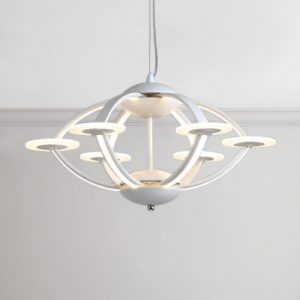 Ultra Modern Nordic Style Acrylic Orb LED Chandelier 58W LED Warm .