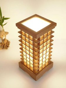 Wooden lamp shade bedroom handmade living room table lamp modern .