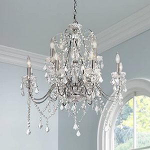 Grace Chrome Chandelier 30" Wide Crystal 12-Light Fixture for .