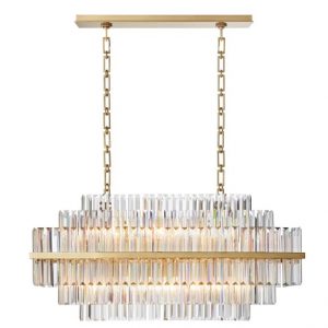 Vienna Linear Crystal Chandelier | Williams Sono