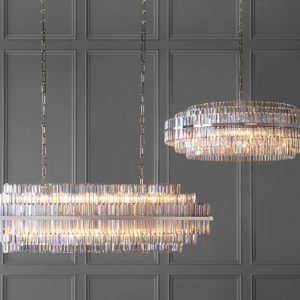 Vienna Linear Crystal Chandelier | Williams Sono