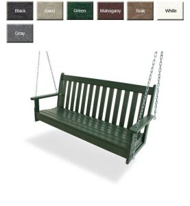 POLYWOOD® Vineyard Porch Swing | OutdoorPolyFurnitu