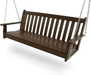 Amazon.com : POLYWOOD GNS60MA Vineyard 60" Swing, Mahogany : Porch .