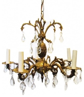 vintage chandelier: NEW 845 VINTAGE CRYSTAL CHANDELIER FROM SPA