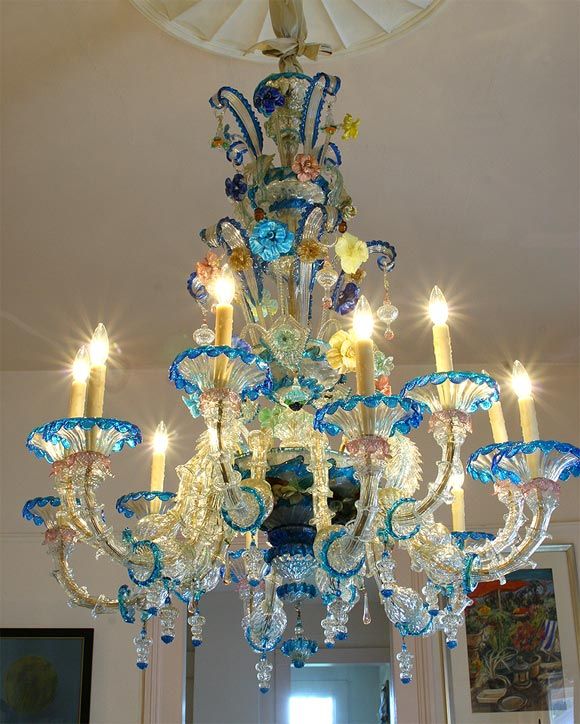 Venetian Chandelier image 2 | Murano glass chandelier, Vintage .