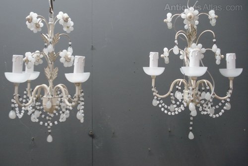 Antiques Atlas - Pair Of Vintage French Chandelie