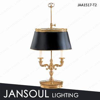 Vintage Black Shade Brass Table Lamp For Living Room - Buy Black .