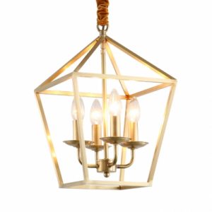 Dinging Room Foyer Candle Chandelier Metal 4 Lights Vintage Style .