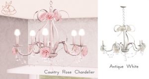 Second Life Marketplace - +Half-Deer+ Country Rose Chandelier .