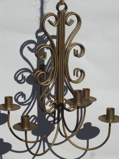 vintage wrought iron wall sconces, hanging chandelier candle holde