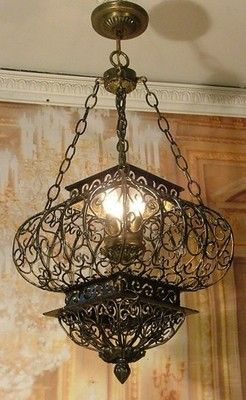 Use Tuscan style lighting in an office: Antique Style Vintage .