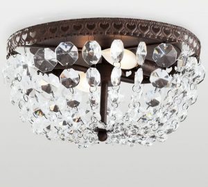 Mia Crystal Flush Mount | Pottery Ba