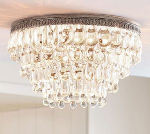 Clarissa Crystal Oversized Flush Mount | Pottery Ba