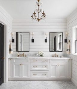 Bathroom Light Fixtures | Shiplap bathroom wall, Shiplap bathroom .