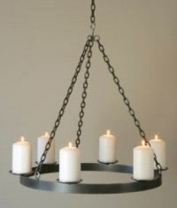 Pillar Candle Chandelier - Ideas on Fot