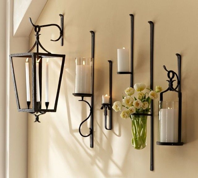 Candle Wall Sconces Pottery Barn | Beautiful Chandeliers (With .