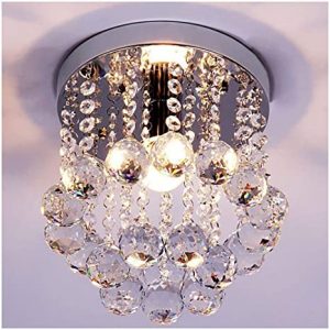 ZEEFO Crystal Chandeliers Light, Mini Style Modern Décor Flush .