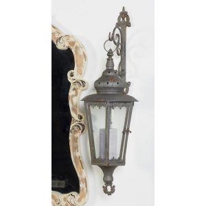 Litton Lane Brown Candle Wall-Mounted Lantern 88257 - The Home Dep