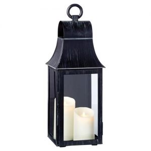 Elise French Country Washed Black Wall Mounted Outdoor Lantern .