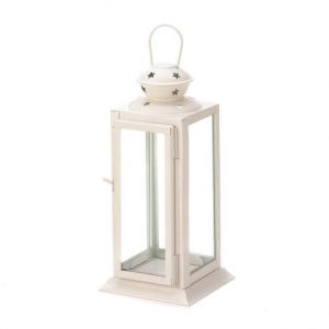 Outdoor Hanging Lanterns, Starlight White Metal Decorative Patio .