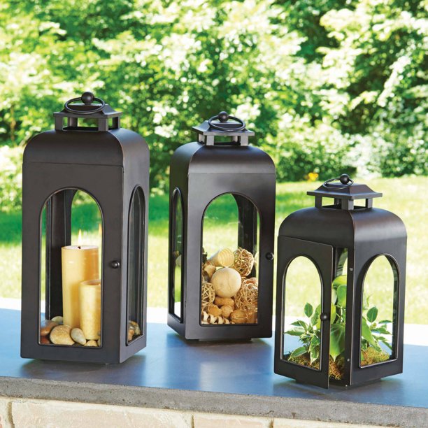 Better Homes&gardens Small Domed Metal Outdoor Lantern - Walmart .
