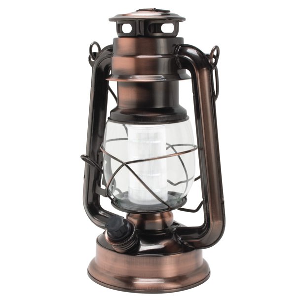 Northpoint LED Lantern, 12-LED 150-Lumen Lantern, Copper Indoor .