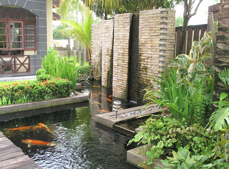 Outdoor Garden Wall Fountains Design Ideas Models | Water features .