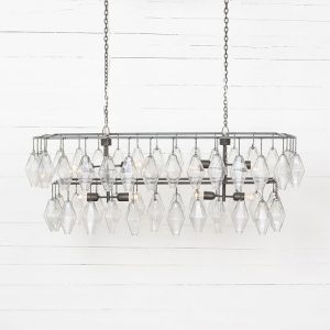 Grand Waterfall Rectangle Chandelier (52