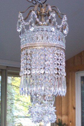Jeweled Vintage Crystal Waterfall Chandelier | Beautiful .